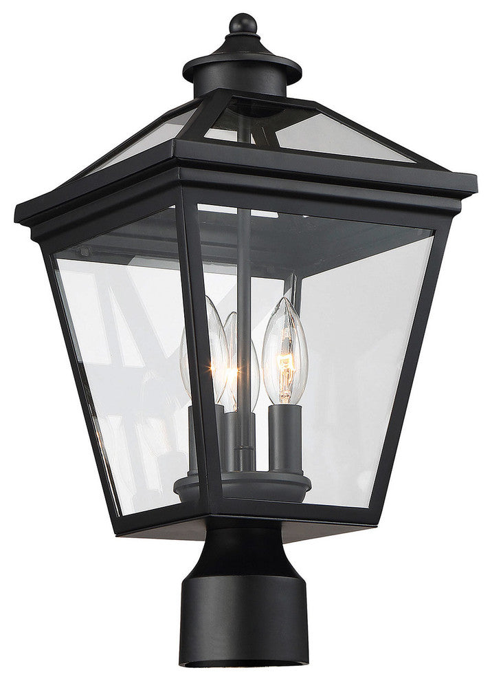 Ellijay Outdoor Post Lantern, Black