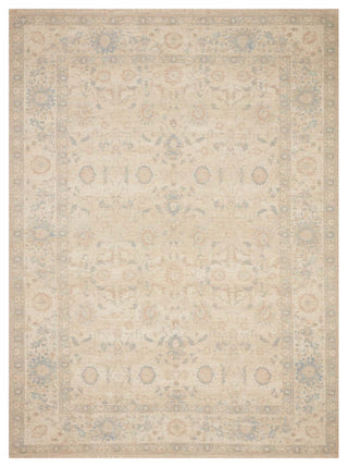 Priya PRY-05 Natural/Blue 8'6"x12' Area Rug
