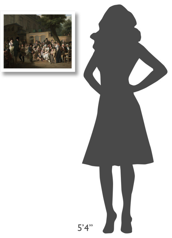 "Entrance to the Jardin Turc" Paper Print by Louis Leopold Boilly, 22"x18"