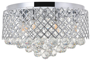 Chrome Finish 6-Light Flush Mount