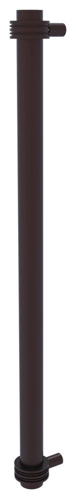 18" Refrigerator Pull With Dotted Accents, Antique Bronze