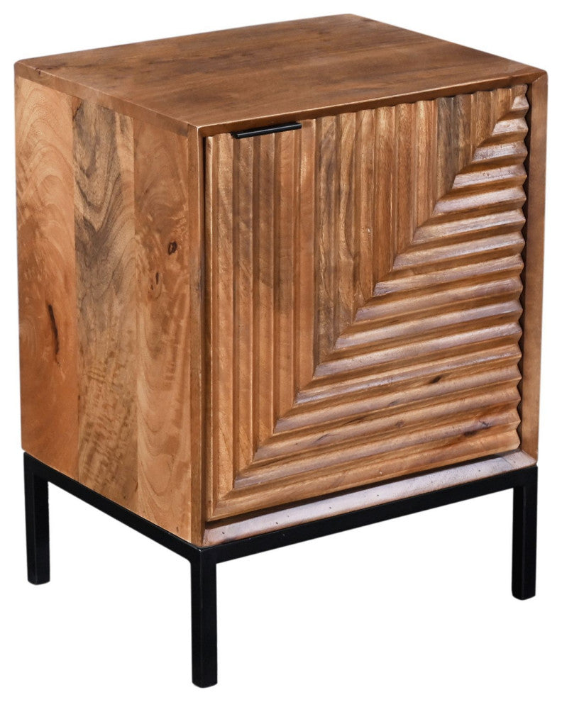 Kenzo Mango Nightstand, Pecan