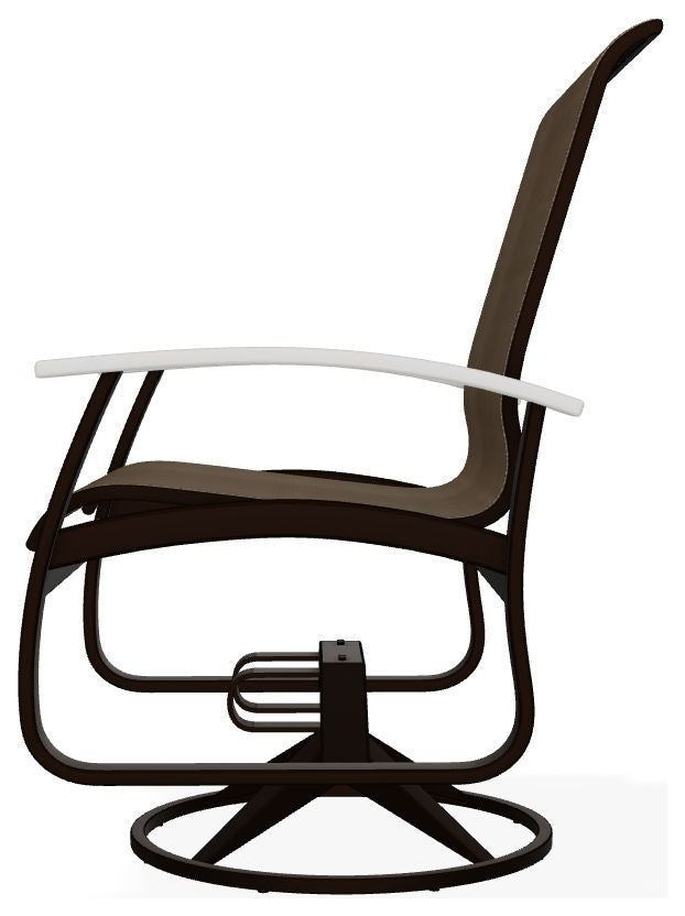 Belle Isle Sling Outdoor Swivel Rocker, Breeze/Kona