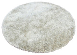 Dior Contemporary Area Rug, Black and White, 7'9" Round