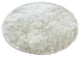 Dior Contemporary Area Rug, Black and White, 7'9" Round