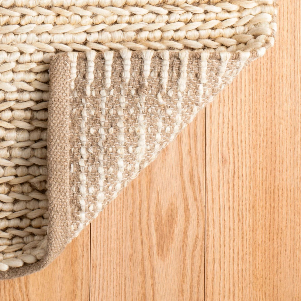 Dash & Albert Jute Handwoven Bleached Oak Rug, Natural, Runner-2'6" x 8'