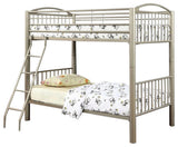 Metallic Twin/Twin Bunk Bed, Gold