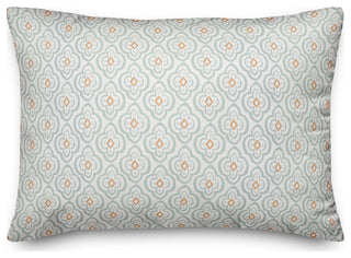 Blue Quatre on White 20x14 Spun Poly Pillow