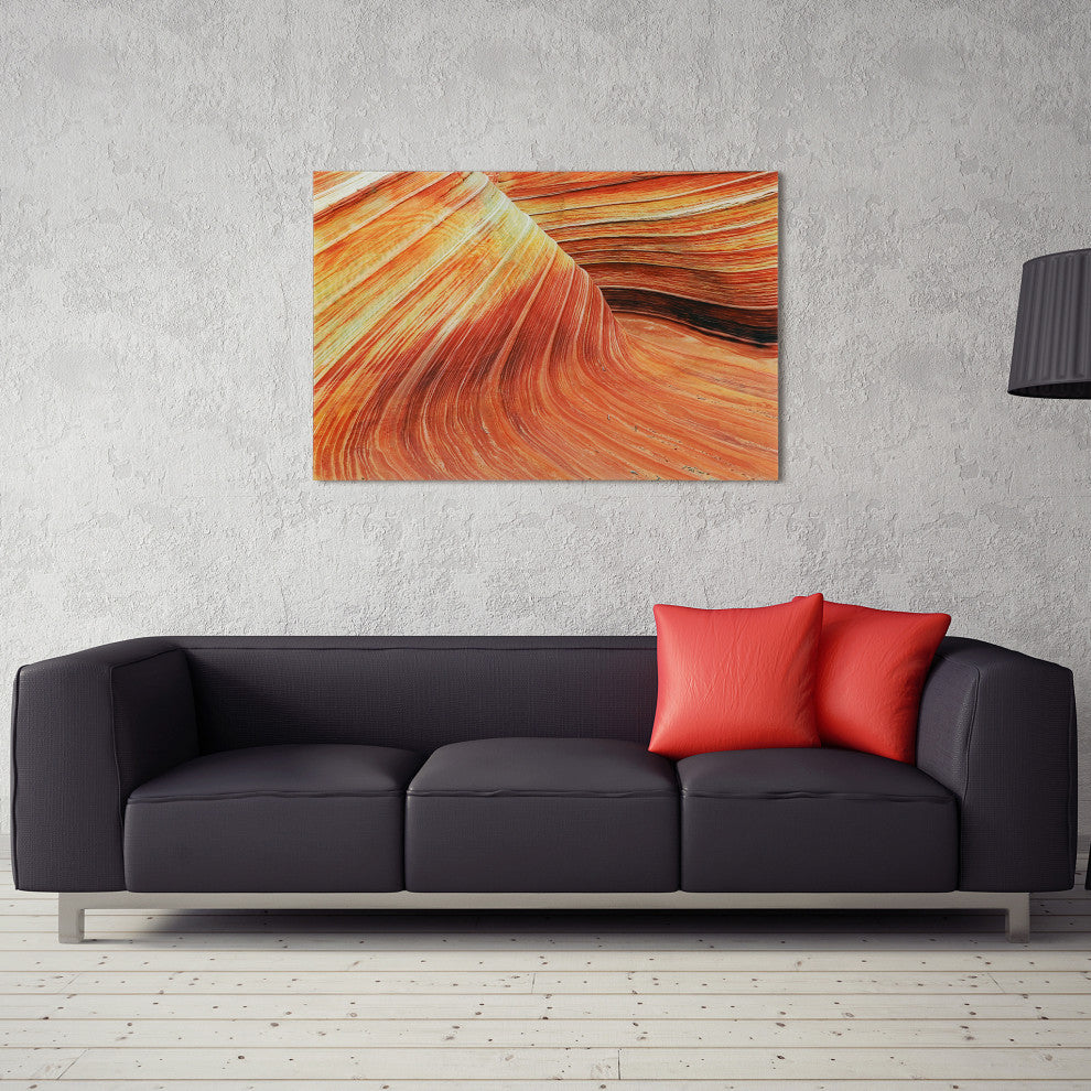Painted Rock Frameless Free Floating Tempered Glass Graphic Wall Art 32x48