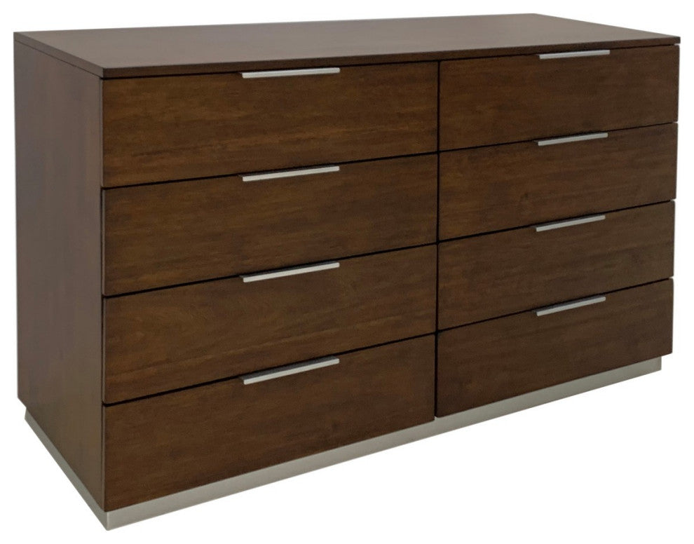 Safavieh Couture Brylin 8 Drawer Dresser Dark Walnut