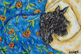"Scottish Terrier Sleeping" Painting Print on Wrapped Canvas, 60"x40"