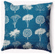 18" x 18" Field of Trees Indoor/Outdoor Polyester Throw Pillow, Autumn Blue
