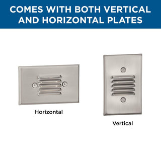 LED Indoor/Outdoor Brushed Nickel Integrated LED Wall or Step Light