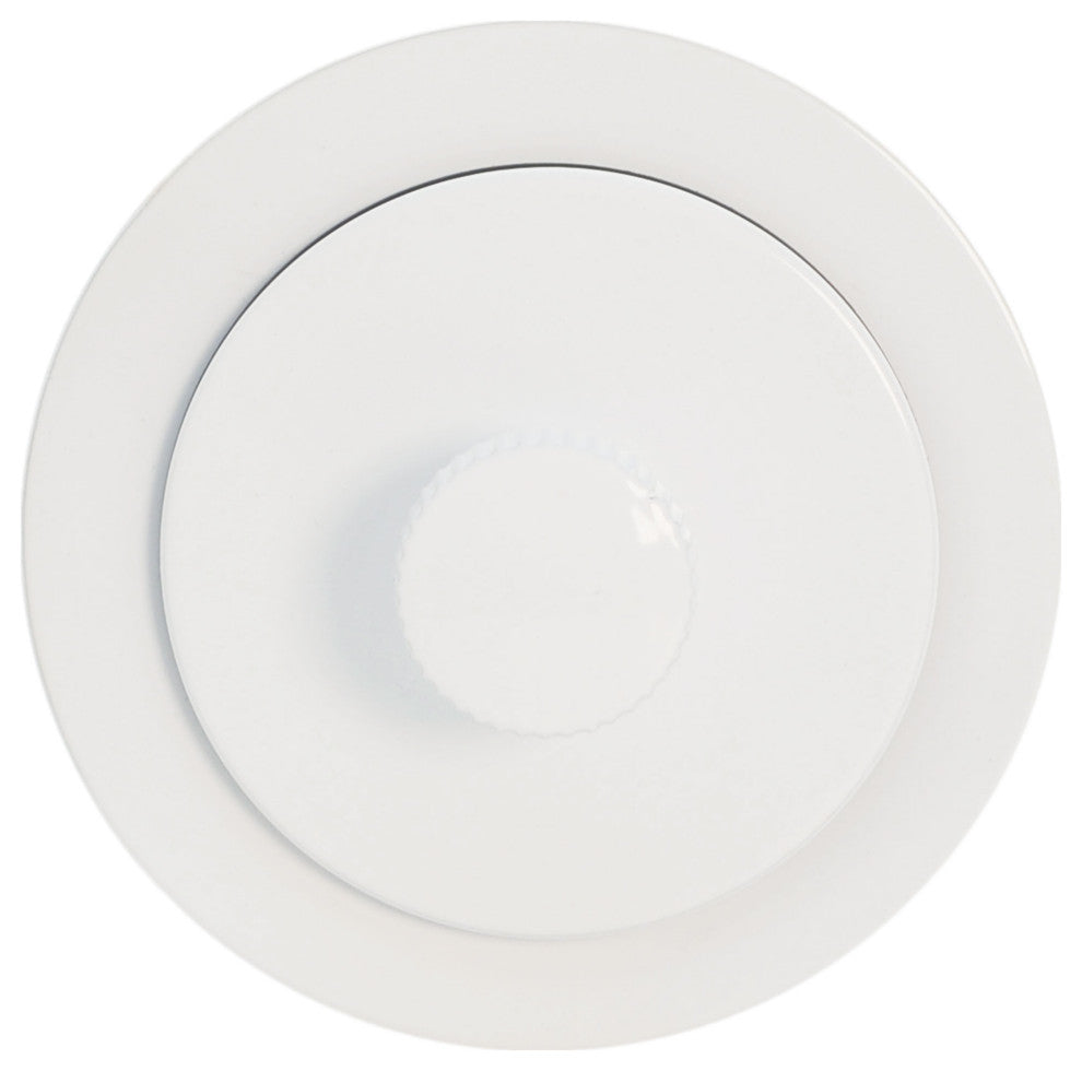 Twist and Close Sch. 40 ABS Bath Waste With 2-Hole Elbow, Powder Coated White