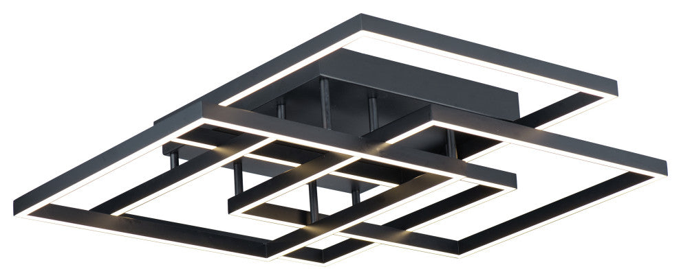 ET2 E21518 Traverse 4 Light 31"W LED Semi-Flush Ceiling Fixture - Black