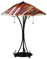 28H Marina Fused Glass Table Lamp