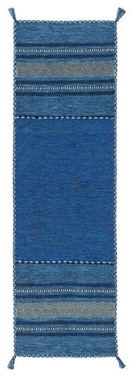 Surya Trenza TRZ-3003 4'x6' Rug, Navy/Dark Blue/Pale Blue/Black