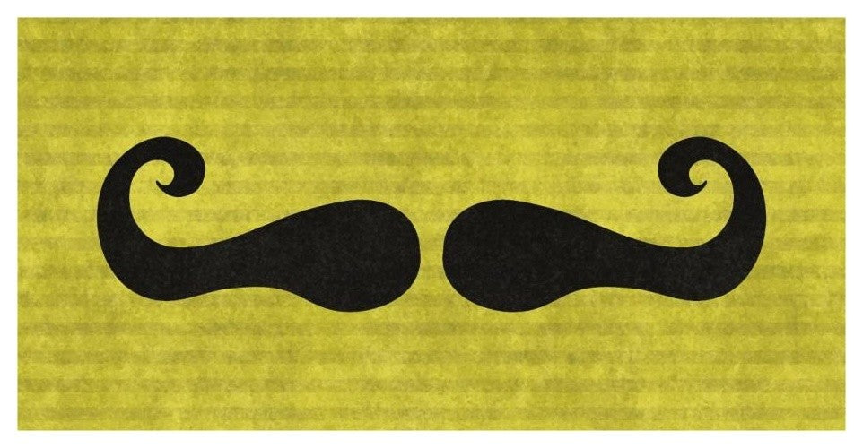 "Mustache: Mustachio" Digital Paper Print by BG.Studio, 26"x14"
