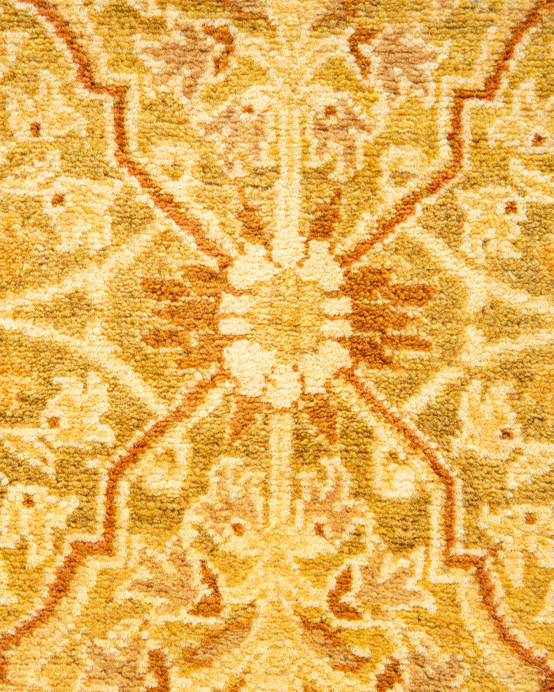 Mogul, One-of-a-Kind Hand-Knotted Area Rug Green, 3' 0 x 8' 0