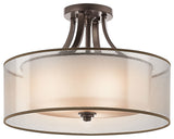 Semi Flush 4-Light, Mission Bronze