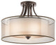 Semi Flush 4-Light, Mission Bronze