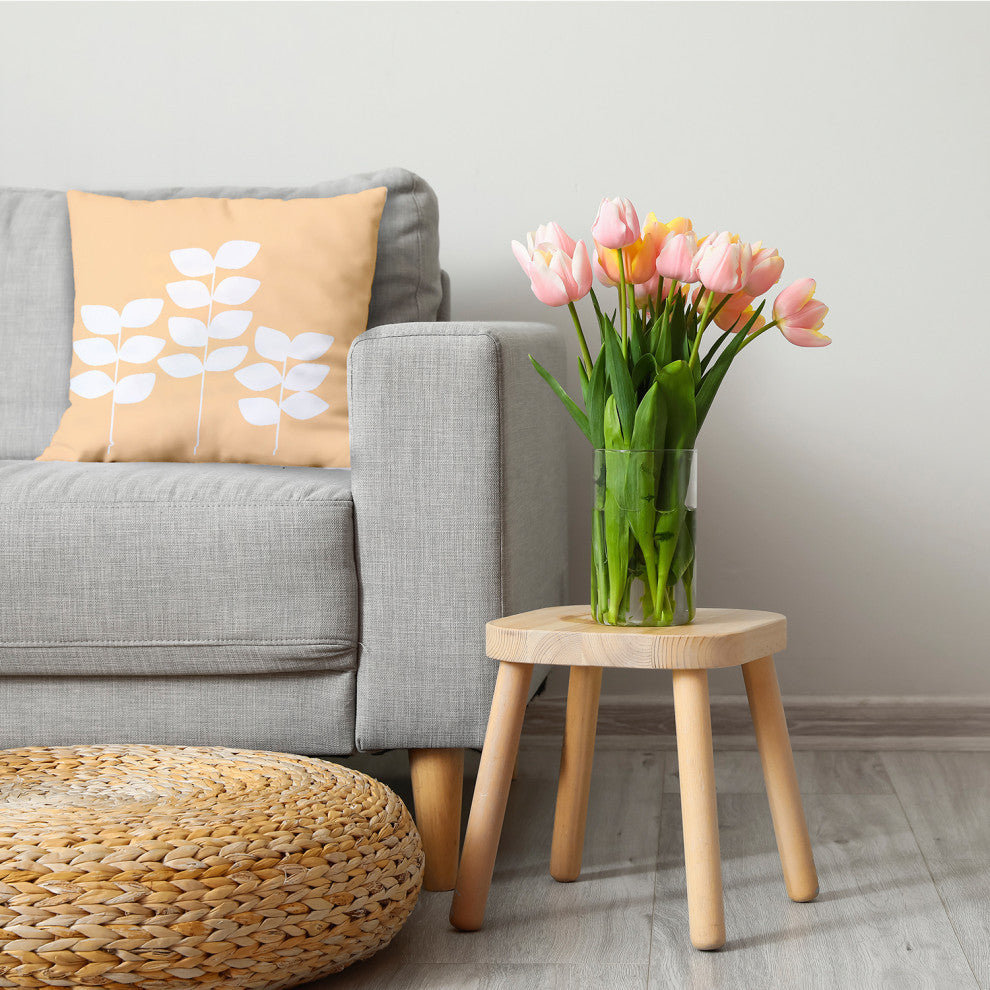 Simple Stems Decorative Throw Pillow, Yellow, 20"x20"