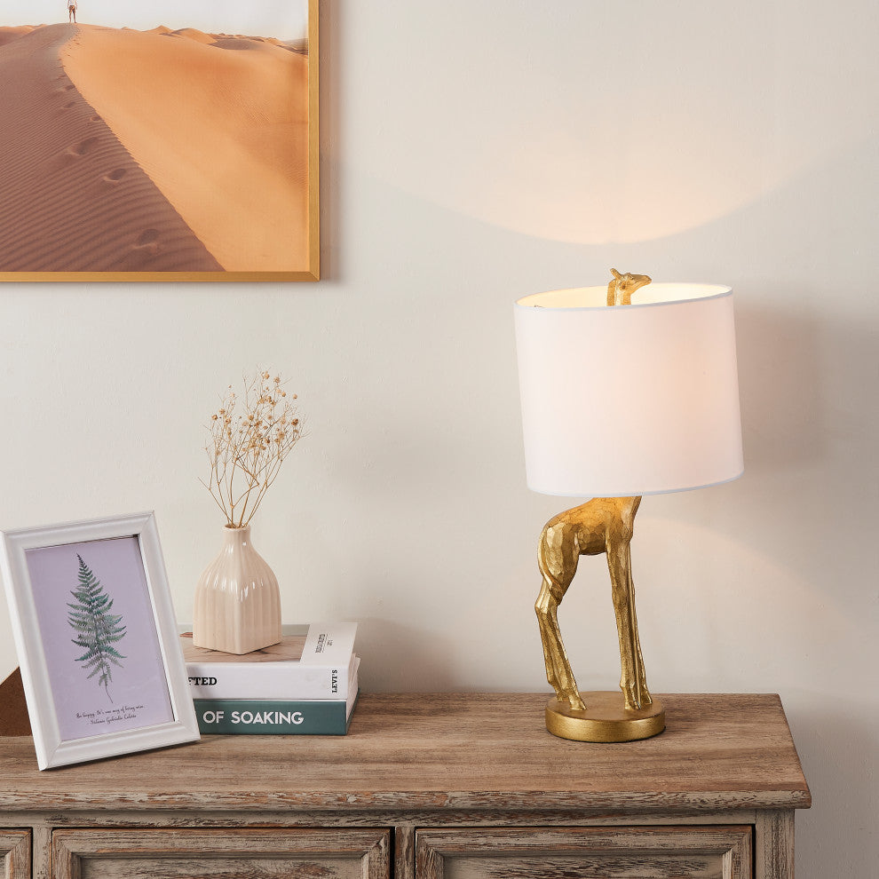 Giraffe 16.54" Table Lamp, Gold