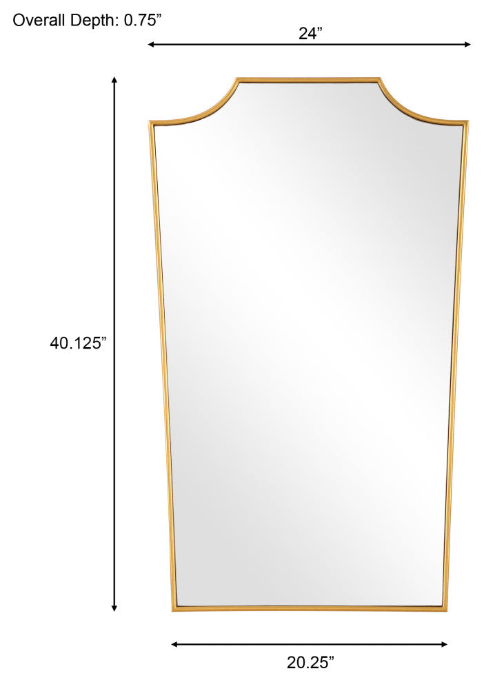 Uttermost Demure Antique Gold Mirror