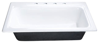Kingston Brass GT332294 Towne 33" Undermount Single Basin Cast - White