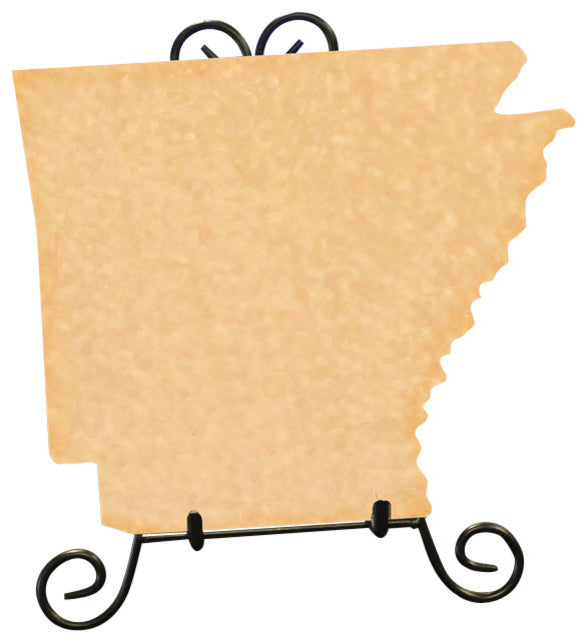 State Shaped Cutting Boards, Amber Bamboo, Arkansas