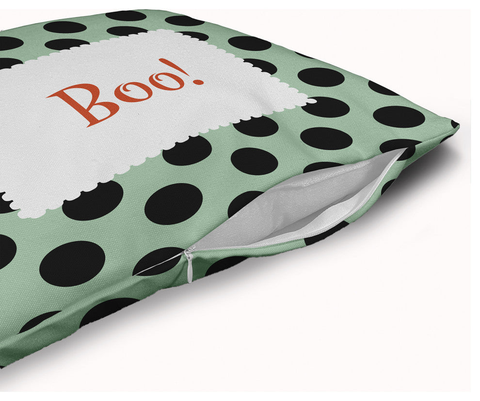 Halloween Boo Dots Accent Pillow With Removable Insert, Mint Green, 20"x20"