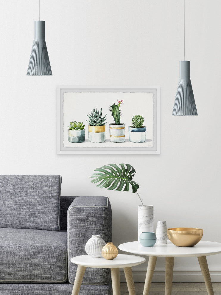"Cactus Is Perfect" Framed Painting Print
