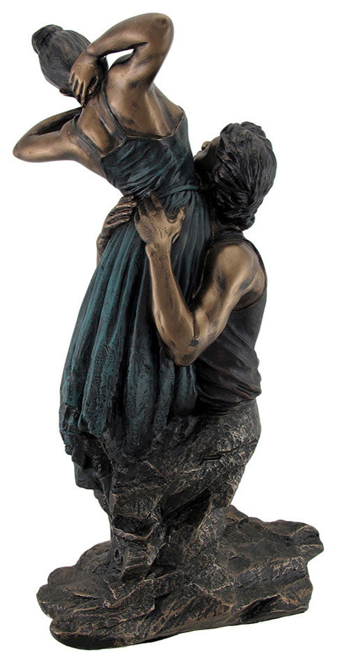 Bronze Finish Neoclassical Ballet Dancers Statue