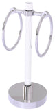 Clearview Vanity Guest Towel Ring with Groovy Accents, Polished Chrome