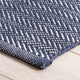 Dash & Albert Herringbone Navy/Ivory Indoor/Outdoor Rug, Blue, 8' x 10'