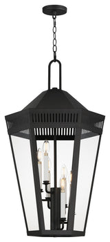 Maxim 30598CL Oxford 6 Light 17"W Outdoor Taper Candle Pendant - Black