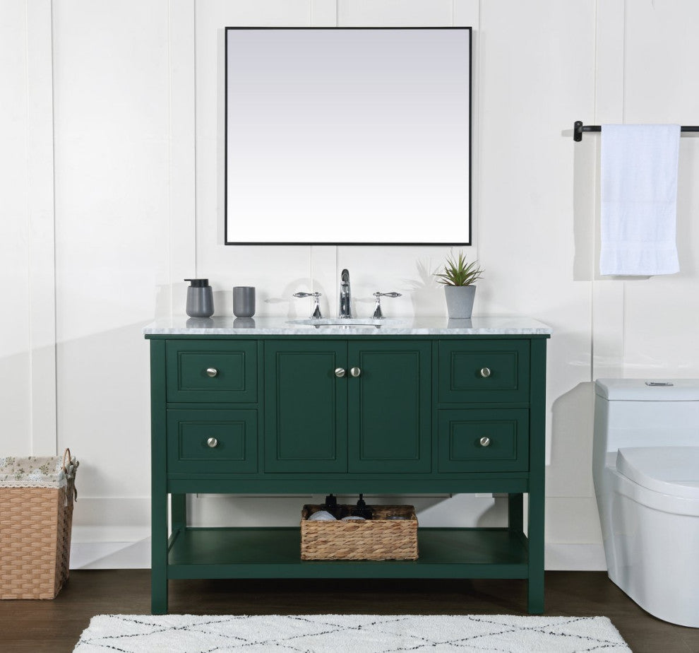 Matilda 48" Single Bathroom Vanity, Green