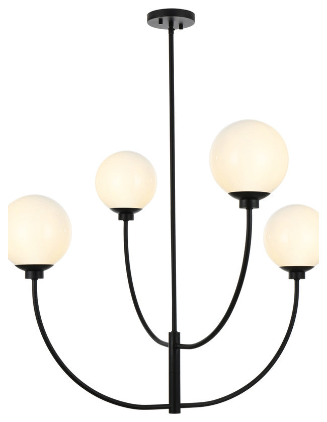 Home Living 36" Chandelier, Black