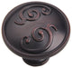 Utopia Alley Roma Cabinet Knob, 1.3" Diameter, Oil Rubbed Bronze, 10 Pack