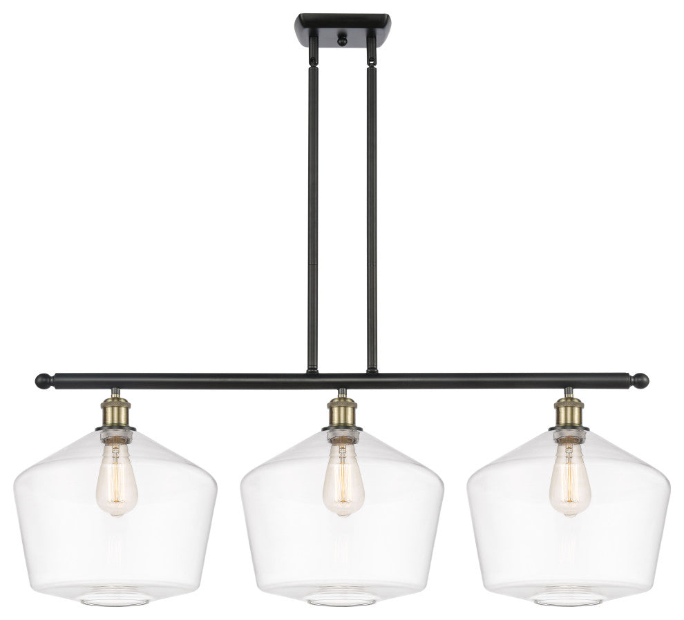 Innovations 516-3I-BAB-G652-12-LED 3-Light Island Light, Black Antique Brass