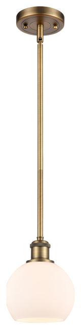 Innovations 516-1S-BB-G121-6-LED 1-Light Mini Pendant, Brushed Brass