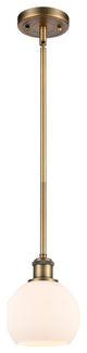 Innovations 516-1S-BB-G121-6-LED 1-Light Mini Pendant, Brushed Brass