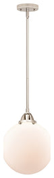 Beacon Mini Pendant, Polished Nickel, Matte White, Matte White