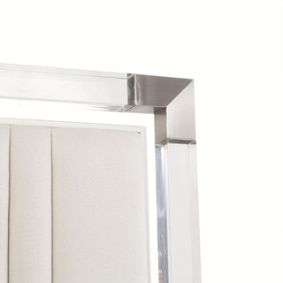 Penthouse Queen Short Panel Bed, Ash Gray