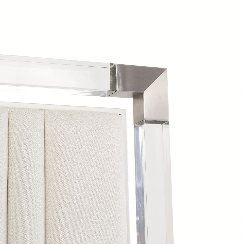 Penthouse Queen Short Panel Bed, Ash Gray