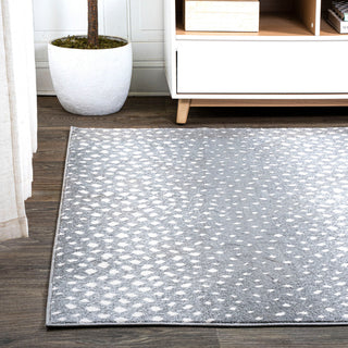Antelope Modern Animal Gray/Cream 3'x5' Area Rug