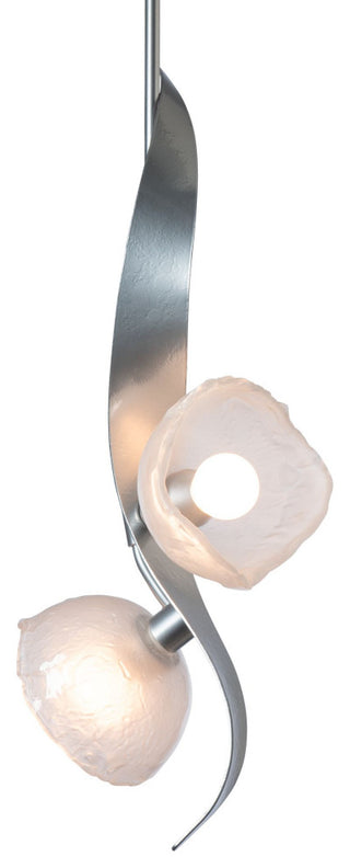 Mika 2-Light Pendant, Sterling