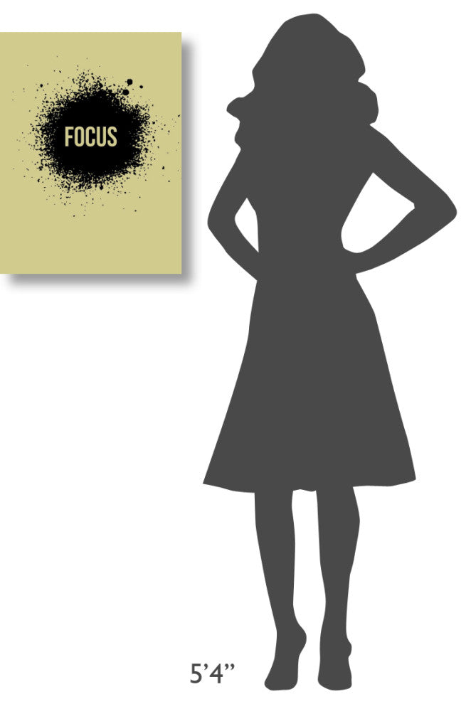 "Focus Poster Grey" Fine Art Print