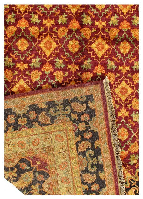 Fine Hand Knotted Agra Rug, 9'x12'