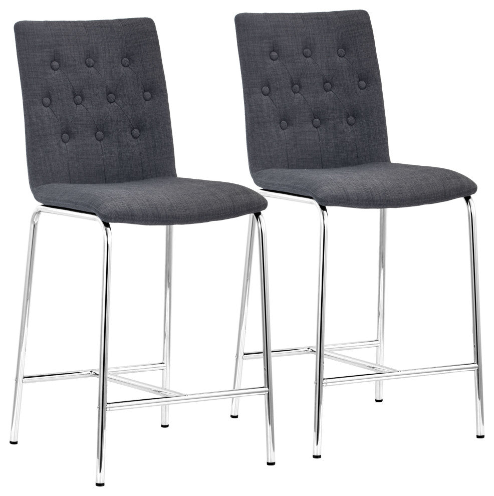Uppsala Counter Chair, Set of 2 Graphite